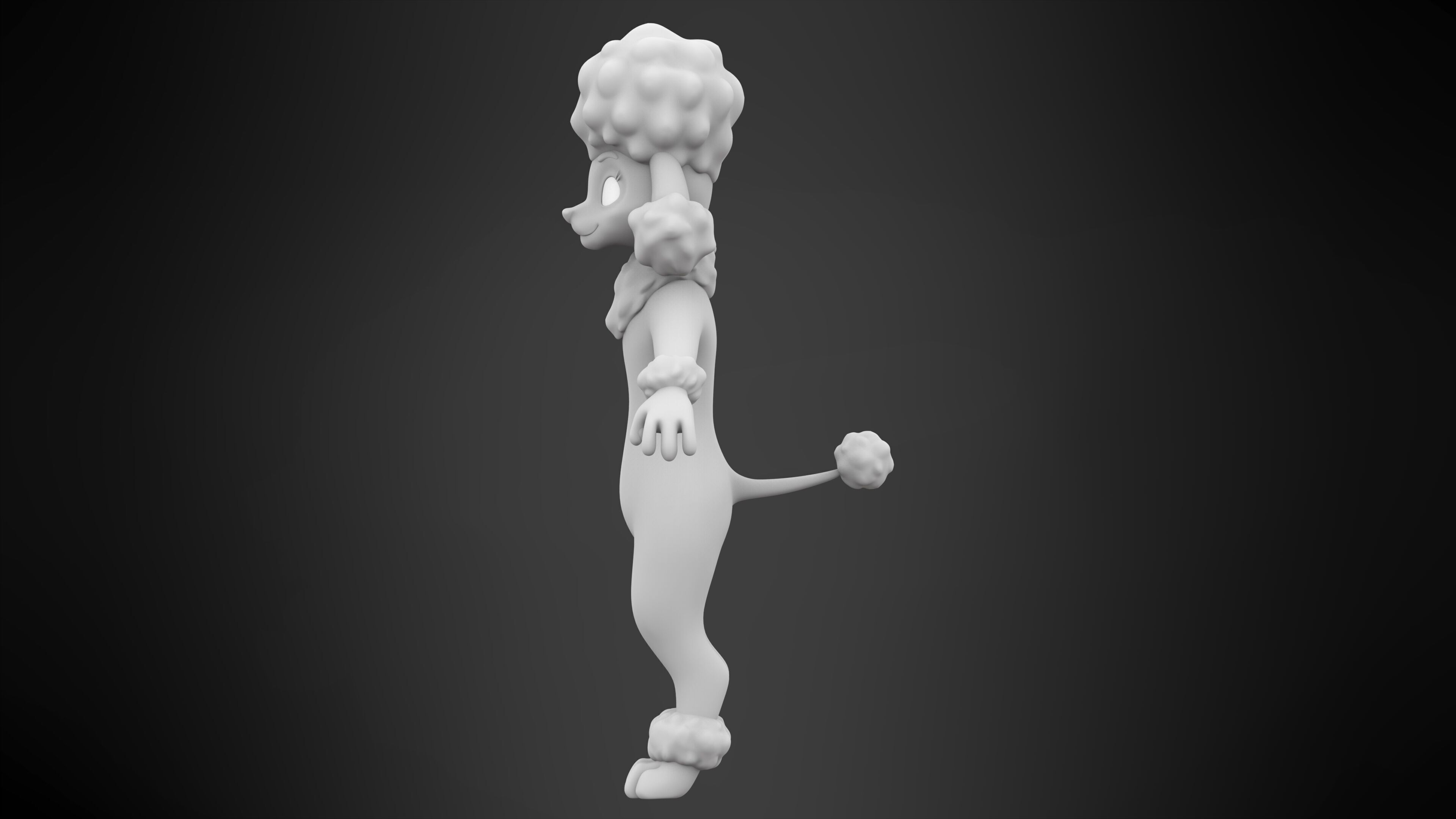 Poodle 3D model_7