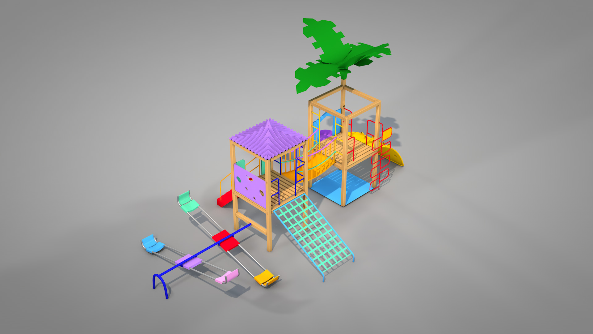 Playground Allegro 3D model_1
