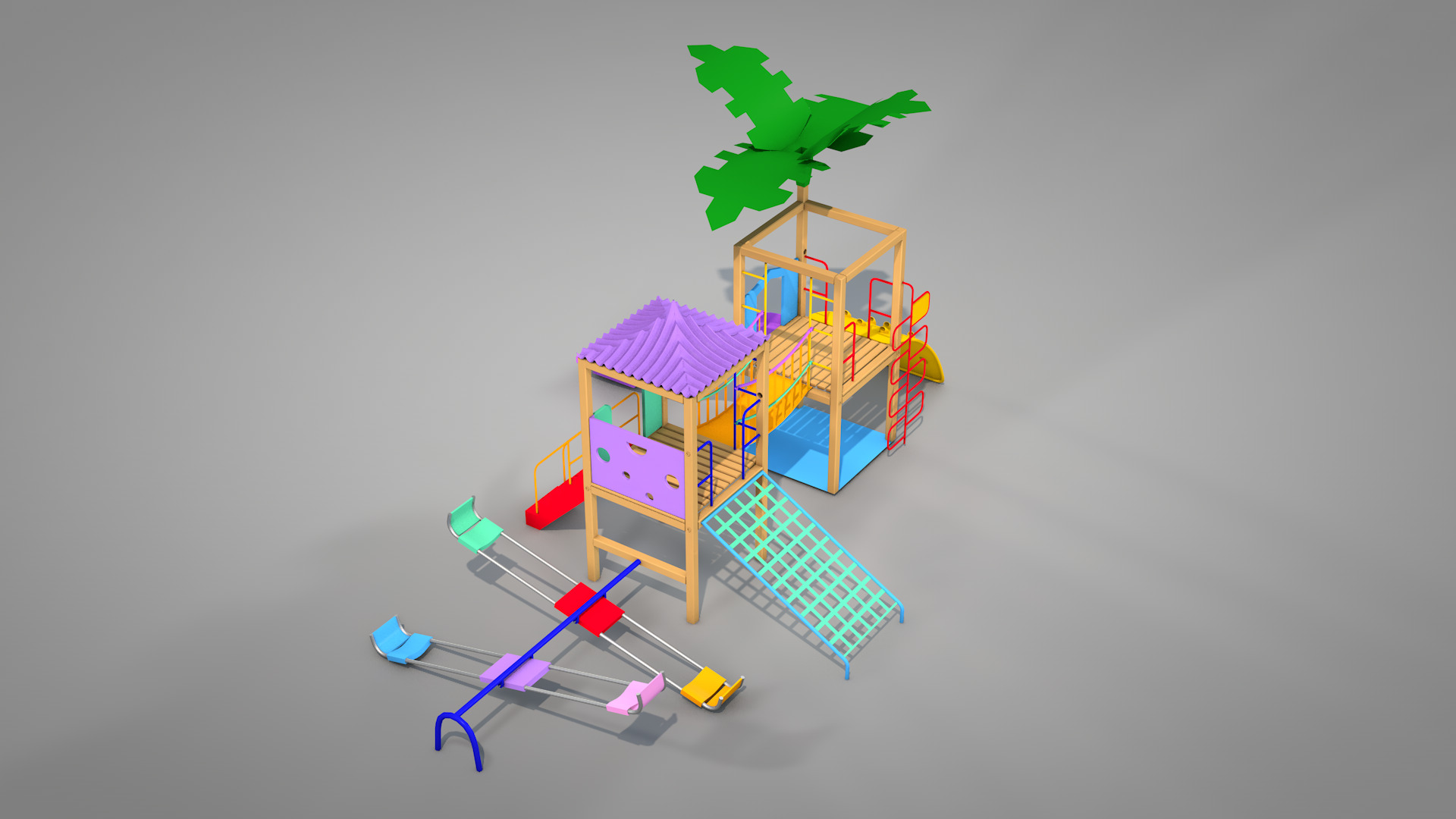Playground Allegro 3D model_12