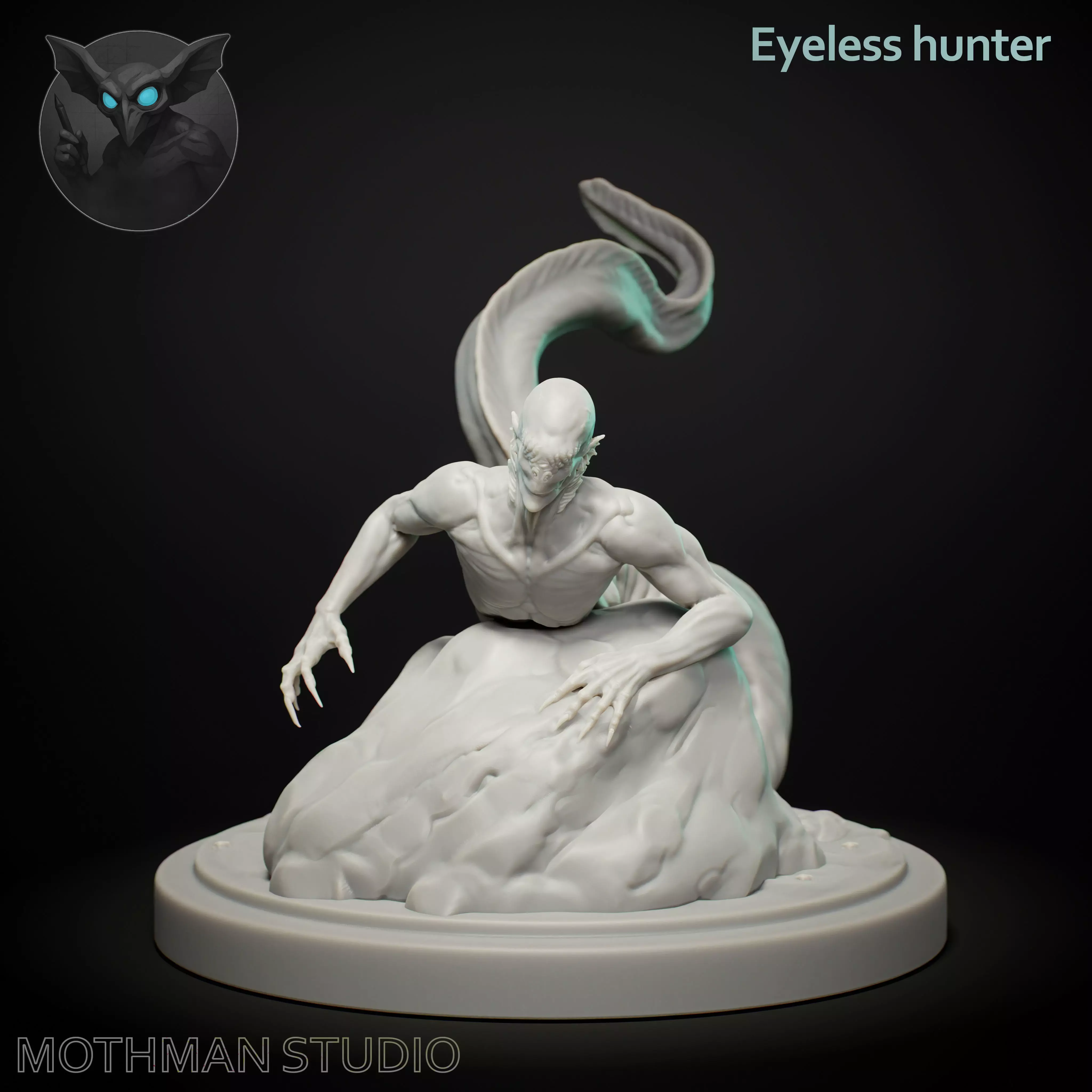 Eyeless hunter 50 mm 3D print model_0