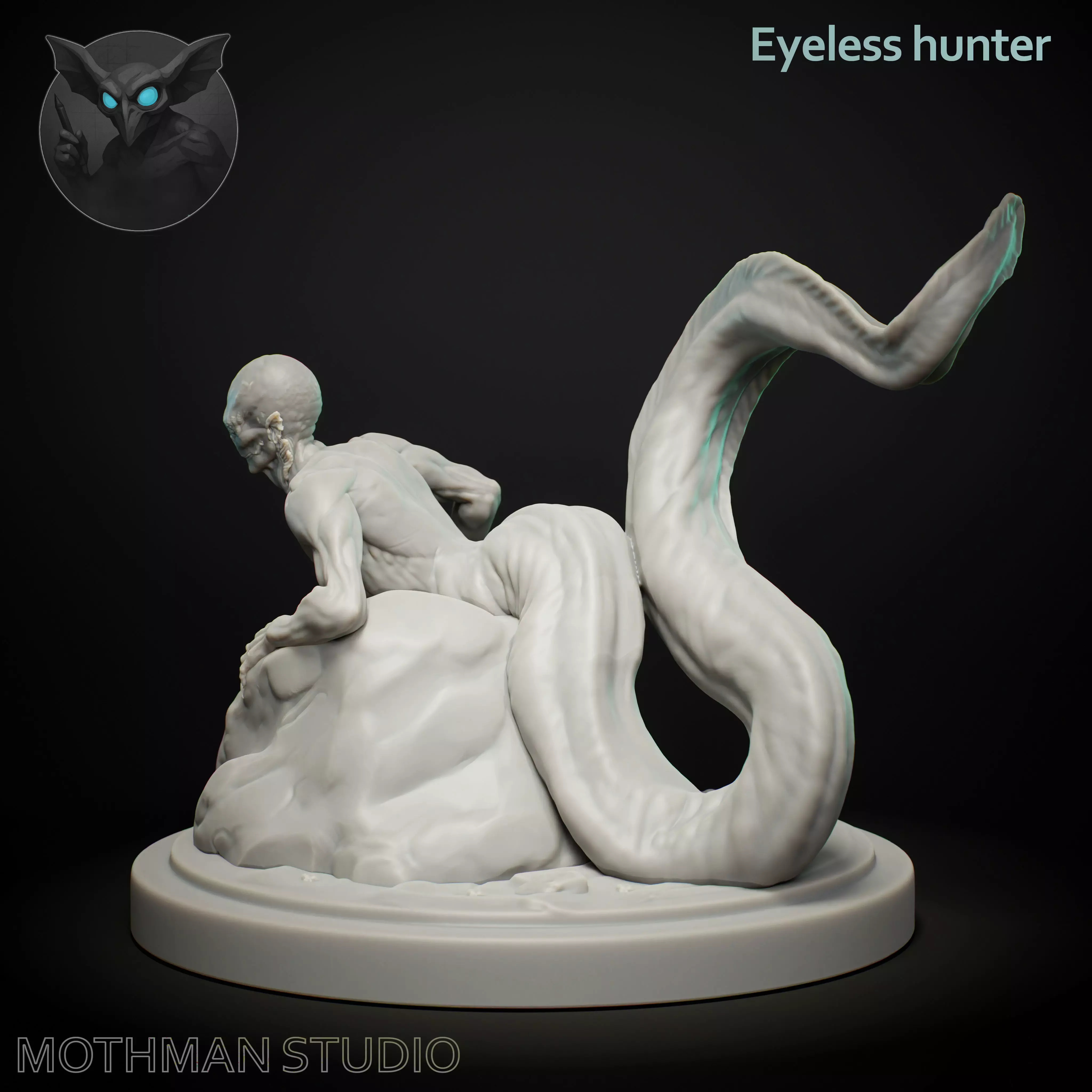 Eyeless hunter 50 mm 3D print model_1