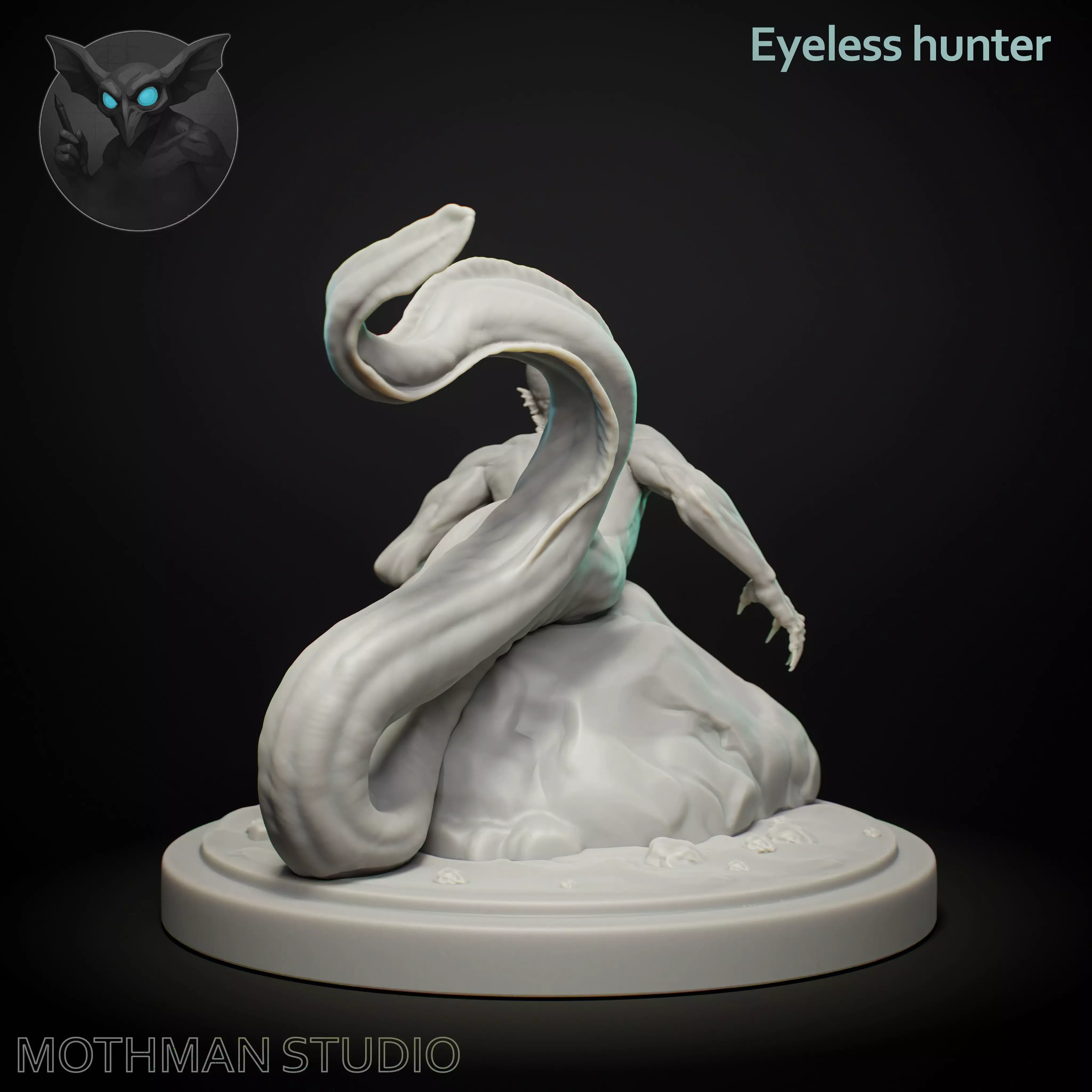 Eyeless hunter 50 mm 3D print model_2