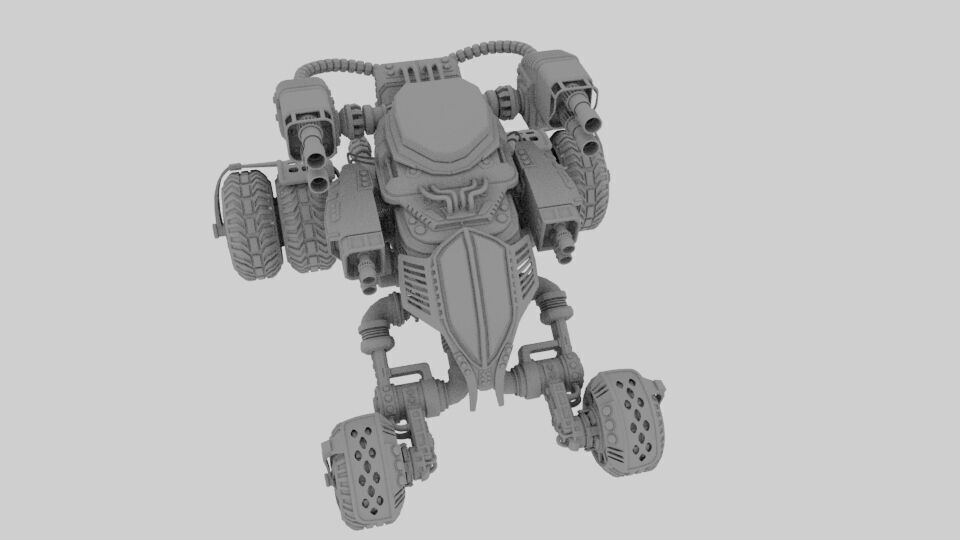 Mecha Monster Turck 3D model_1