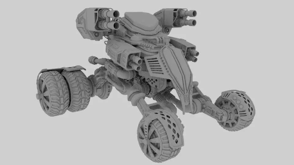 Mecha Monster Turck 3D model_0