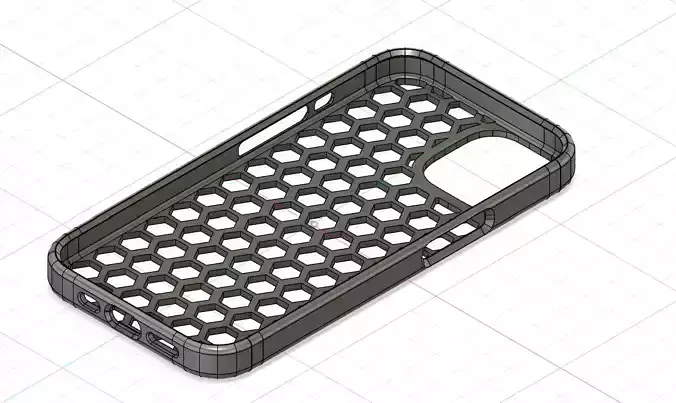 iPhone 13 Honeycomb 3D Printed Case