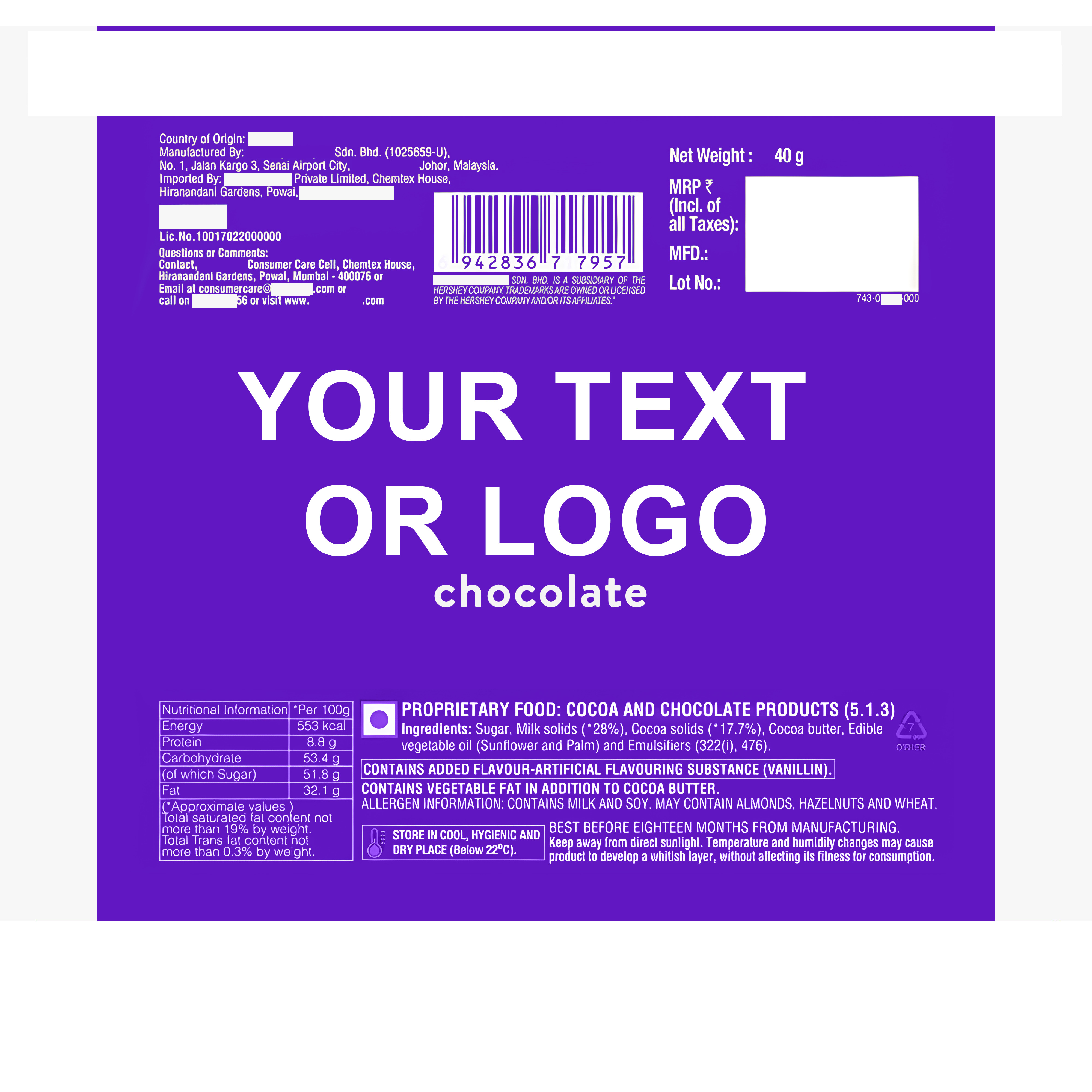 Packaging For Chocolate Bar 3D model_22