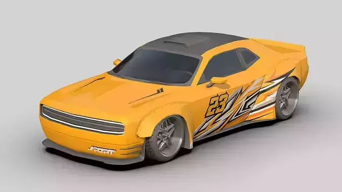 Sport Car2 2025 Low-poly 3D model
