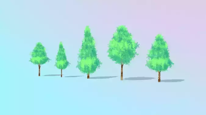 Stylized Anime Tree Pack