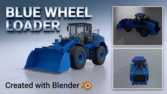 Wheel Loader blue