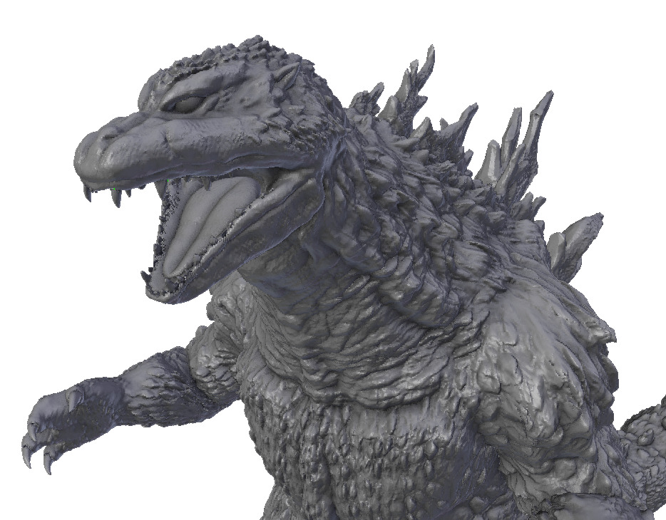 Godzilla 2000 3dprint 3D print model_7