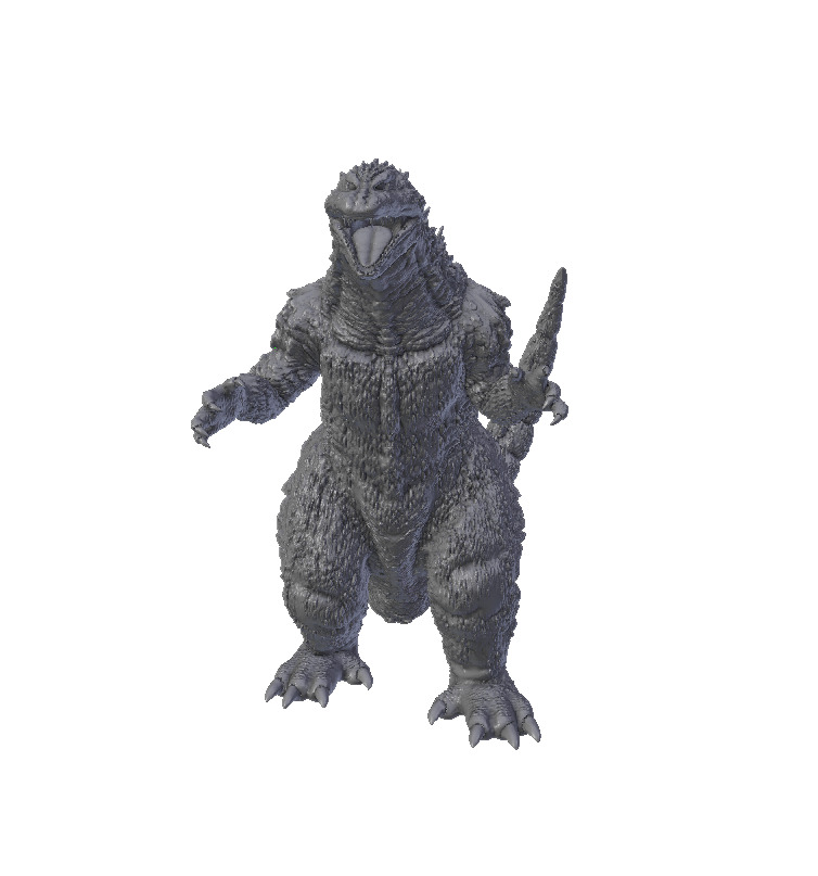 Godzilla 2000 3dprint 3D print model_1