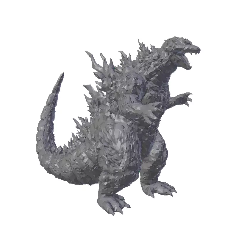 Godzilla 2000 3dprint 3D print model_0