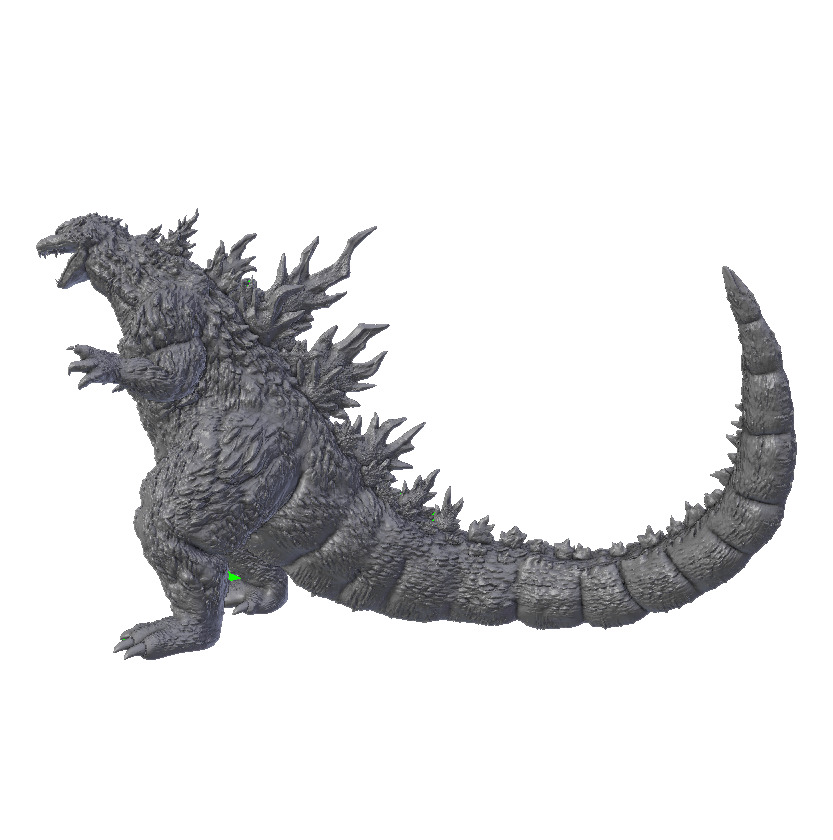 Godzilla 2000 3dprint 3D print model_2
