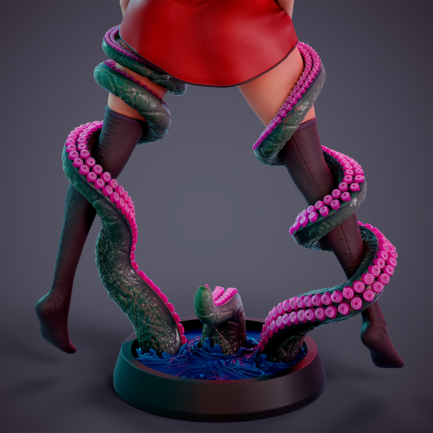 Tentacle attack - c 3D print model_25