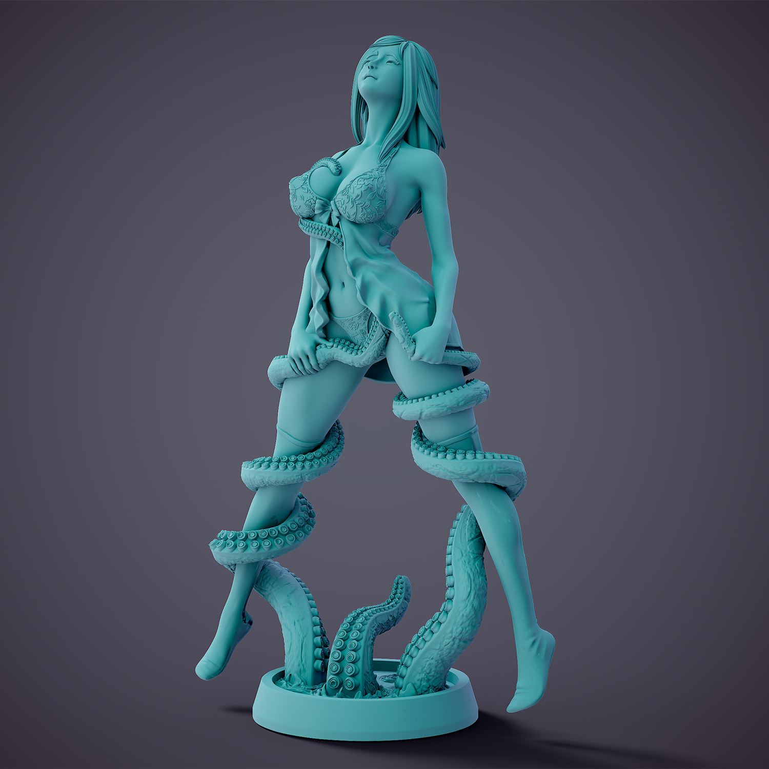 Tentacle attack - c 3D print model_26