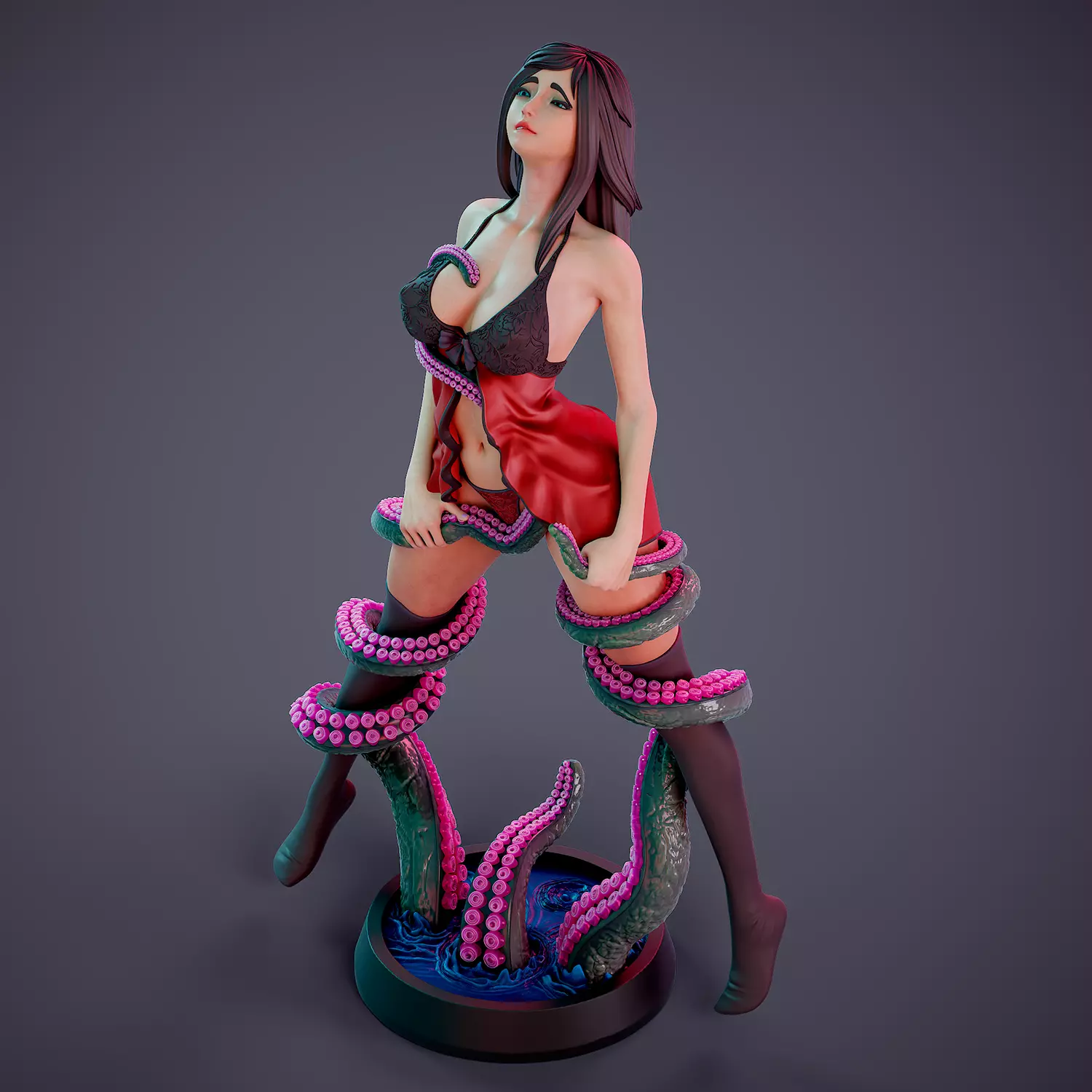 Tentacle attack - c 3D print model_0