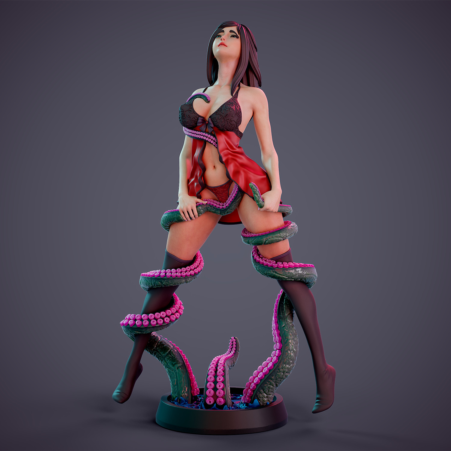 Tentacle attack - c 3D print model_11