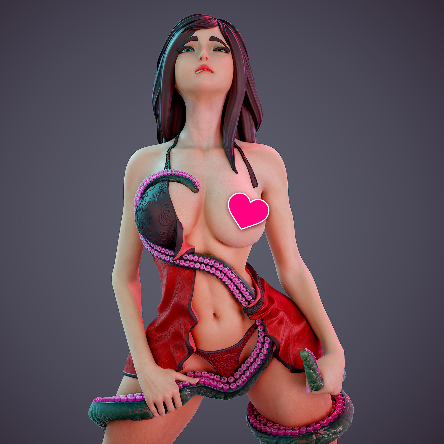 Tentacle attack - c 3D print model_8