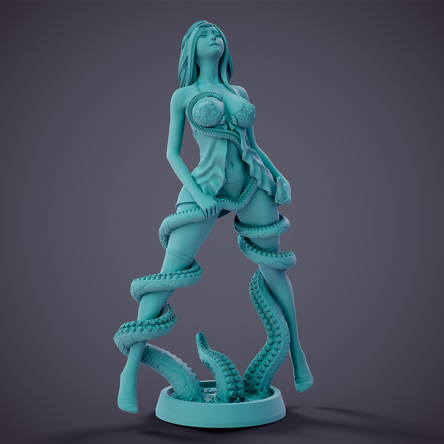 Tentacle attack - c 3D print model_28
