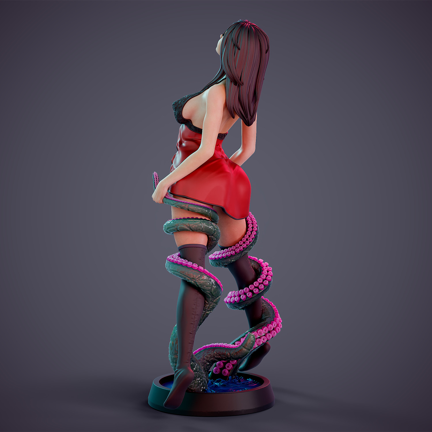 Tentacle attack - c 3D print model_16