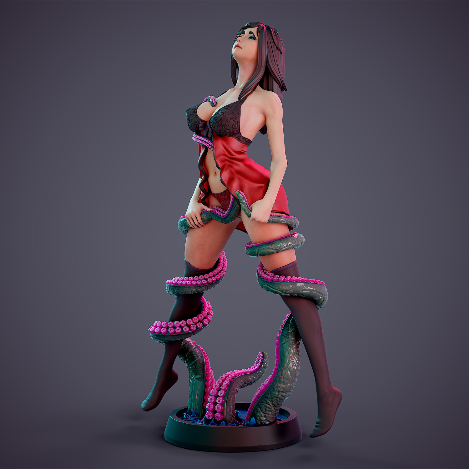 Tentacle attack - c 3D print model_13