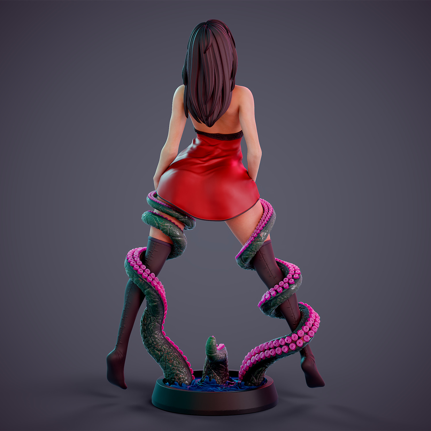 Tentacle attack - c 3D print model_18