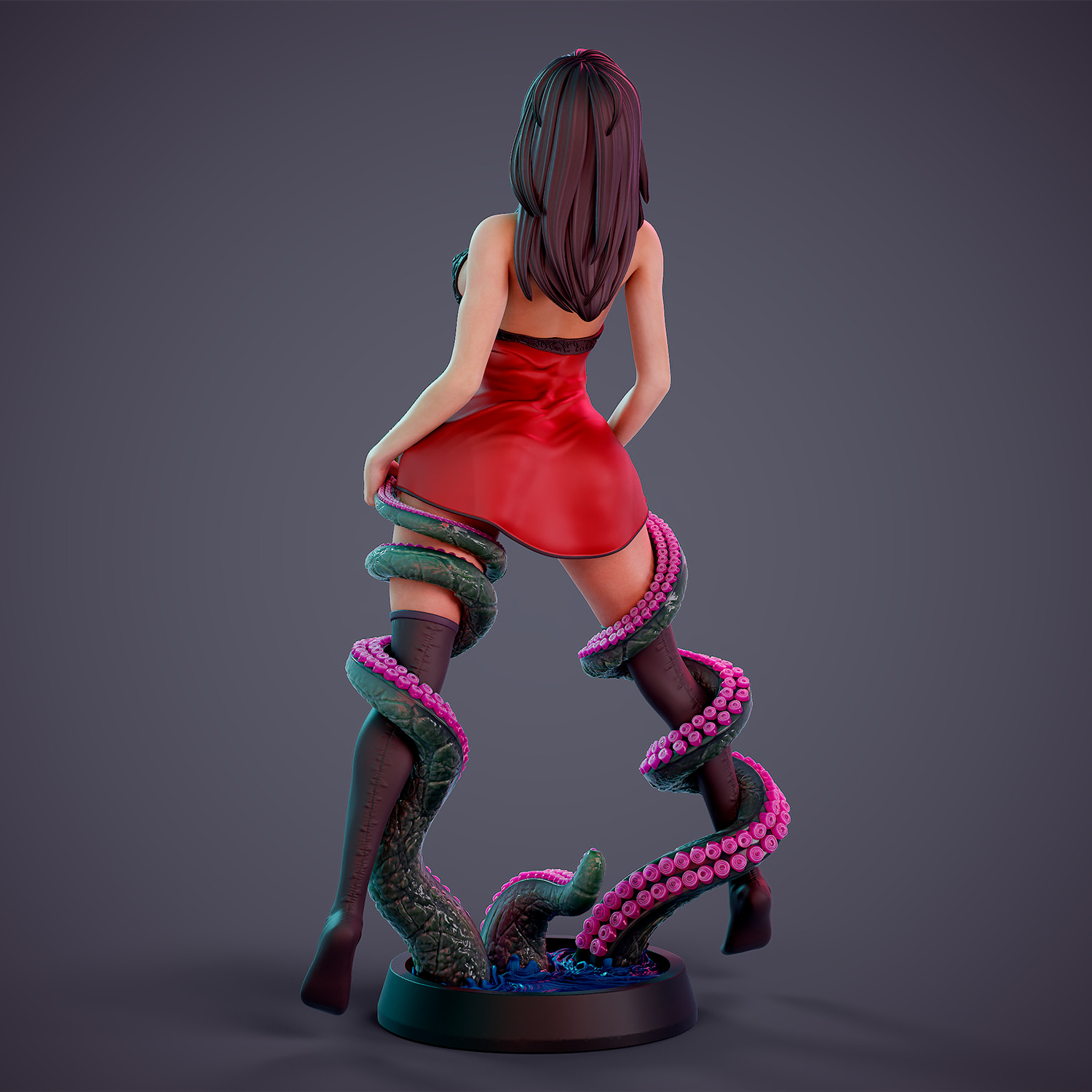 Tentacle attack - c 3D print model_17