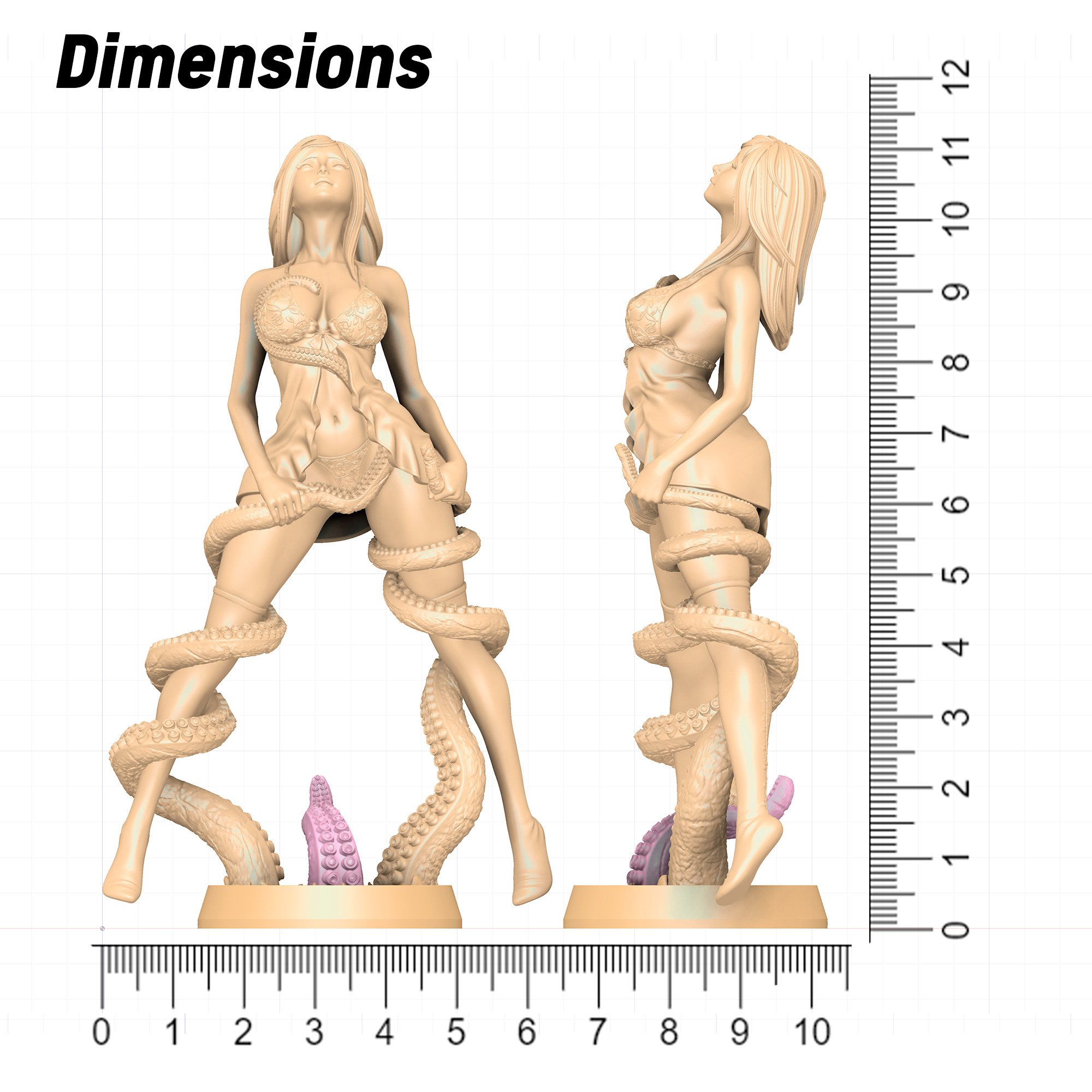 Tentacle attack - c 3D print model_31