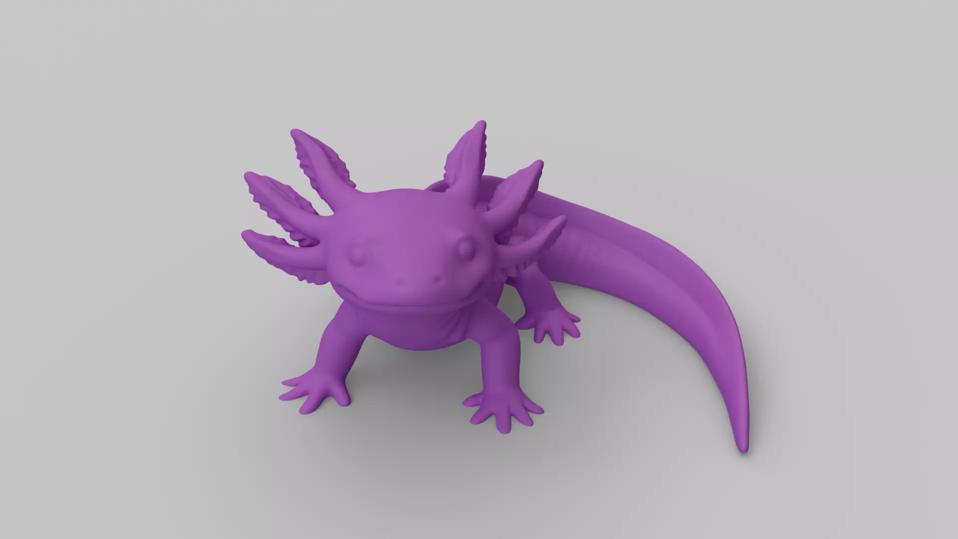 Axolotl Figurine 3D print model_0