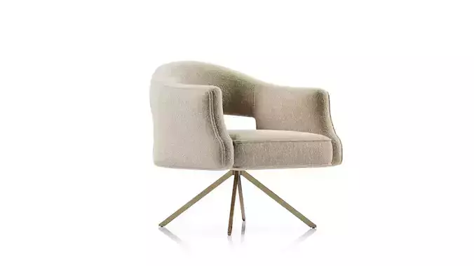 Adara Desk Chair 3D model