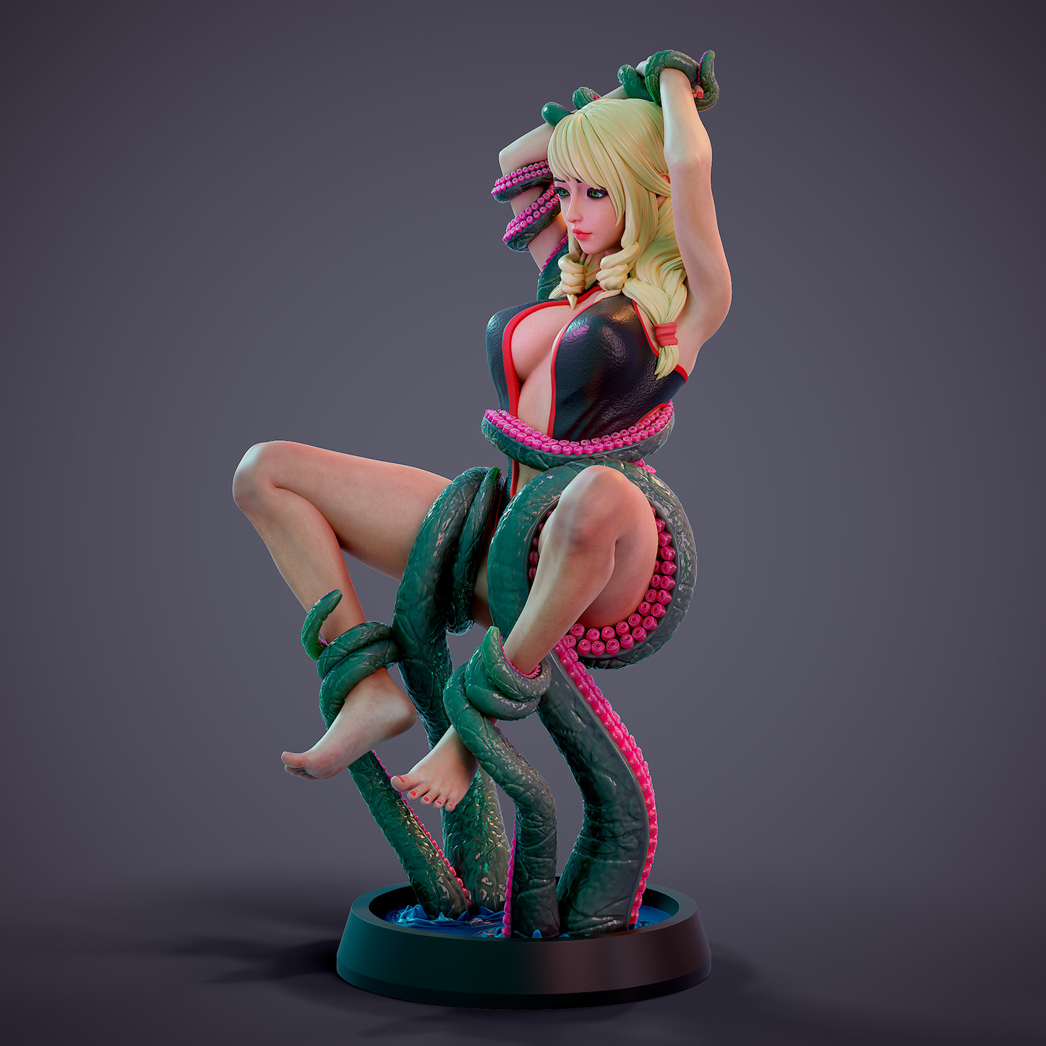 Tentacle attack - d 3D print model_9