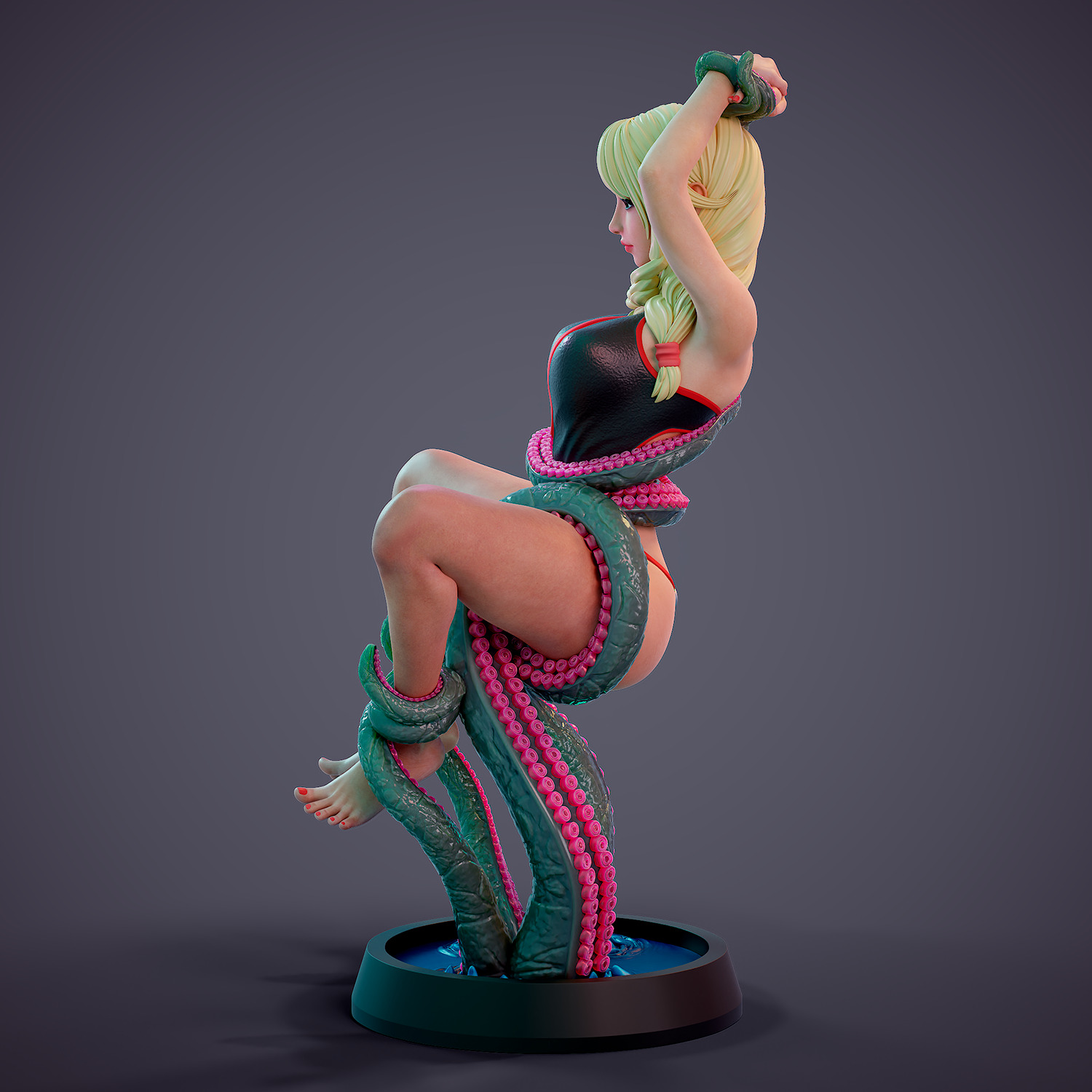 Tentacle attack - d 3D print model_11