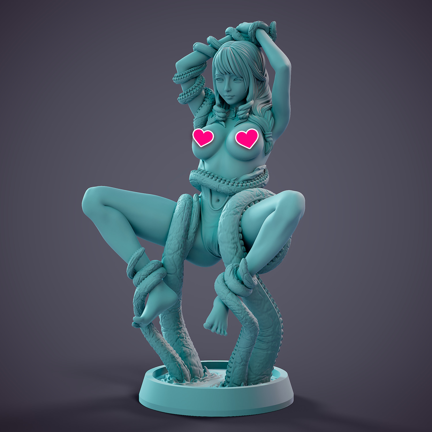 Tentacle attack - d 3D print model_25