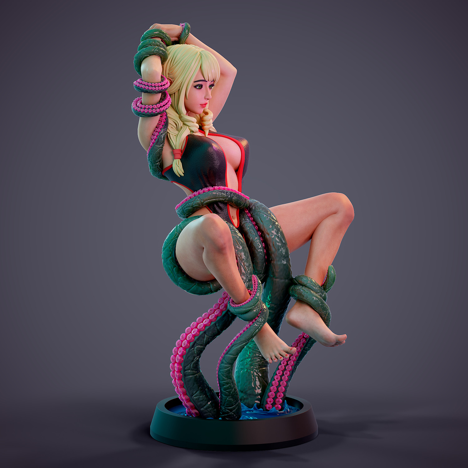 Tentacle attack - d 3D print model_19