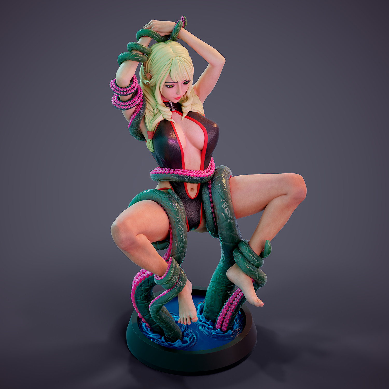 Tentacle attack - d 3D print model_22