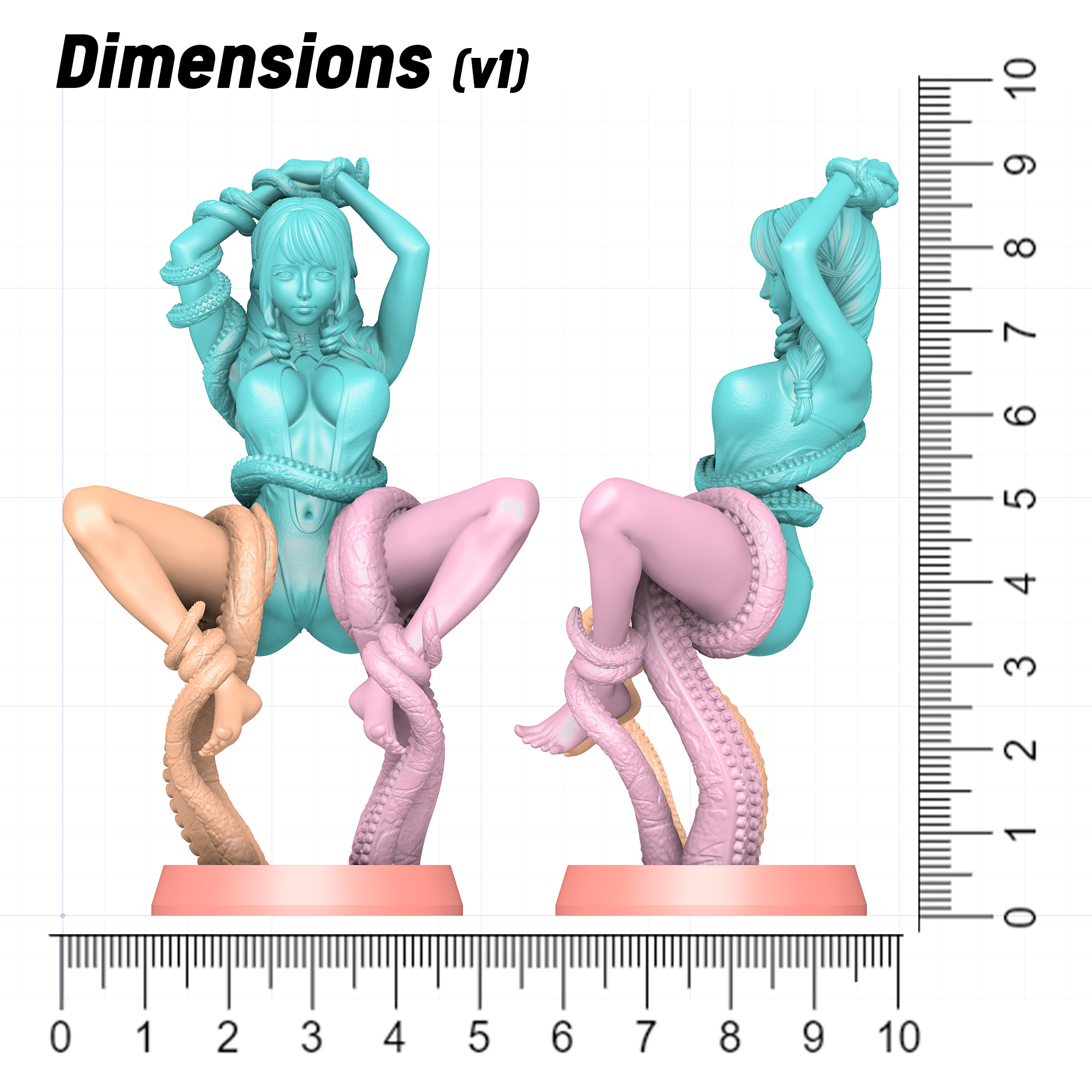 Tentacle attack - d 3D print model_28