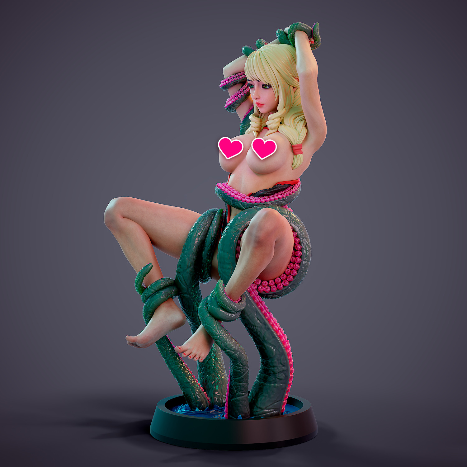 Tentacle attack - d 3D print model_10