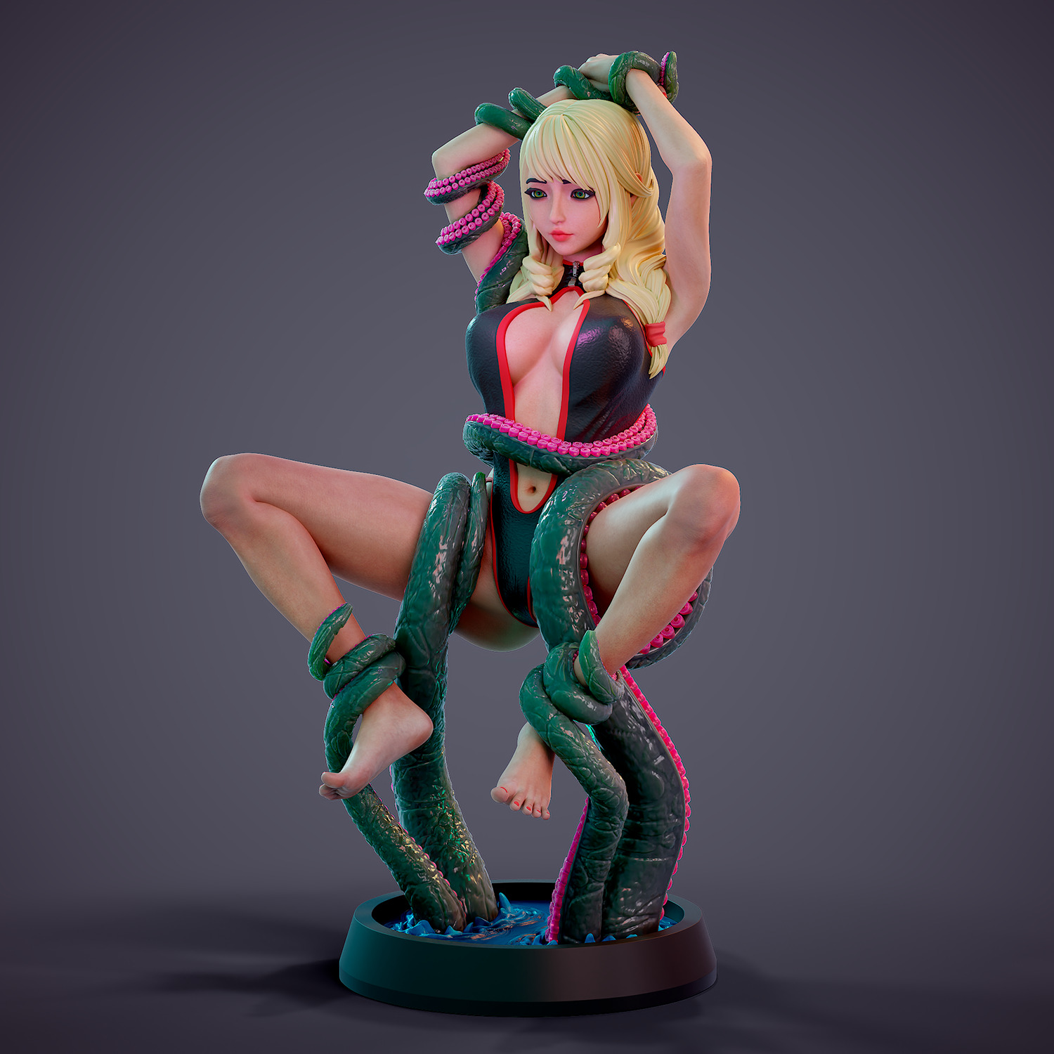Tentacle attack - d 3D print model_7