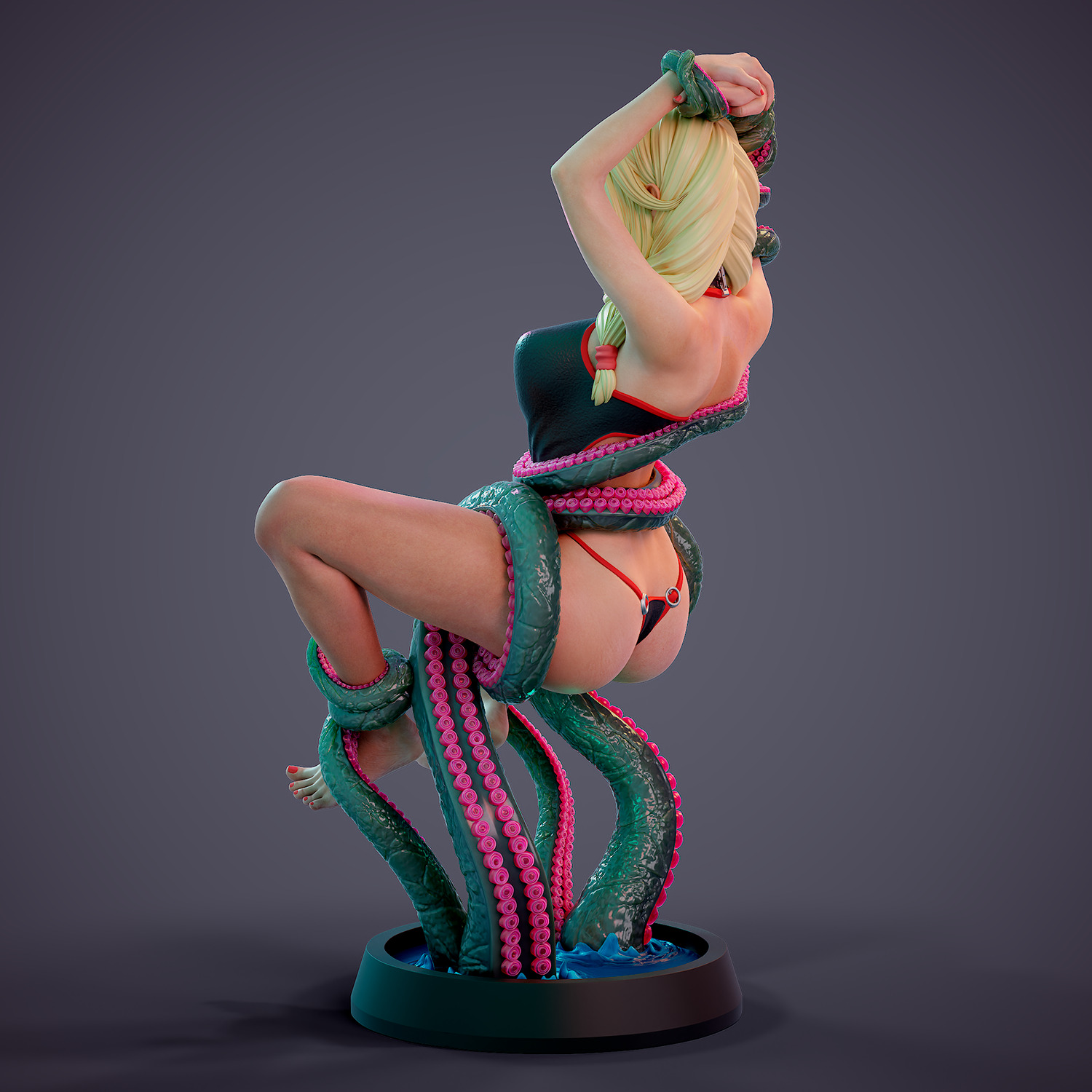 Tentacle attack - d 3D print model_12