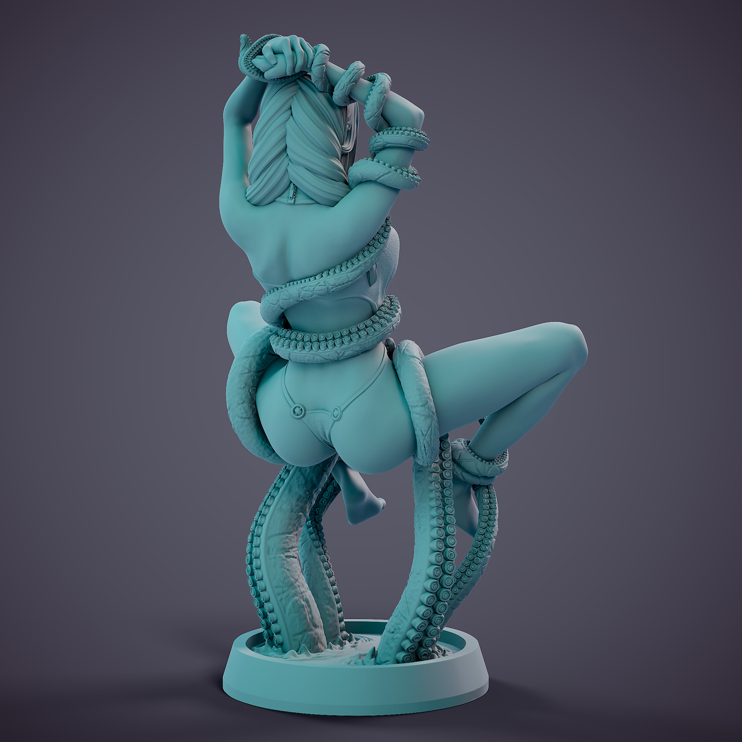 Tentacle attack - d 3D print model_26