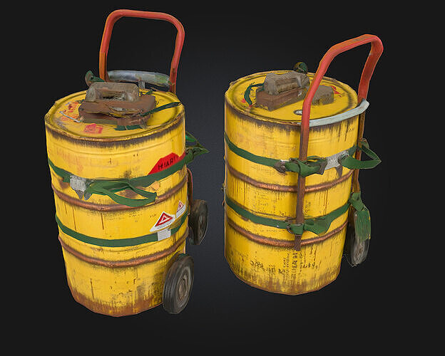 Toxic Transport  Hazardous Cargo on the Move 3D model