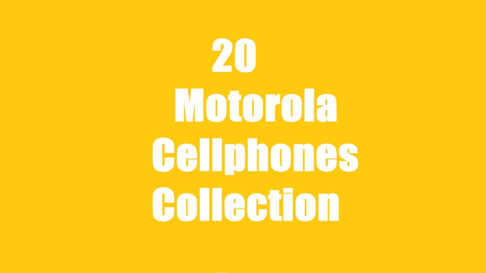 20 Motorola Cellphones Collection 3D model_1