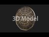 Portuguese 20 Escudos coin Low-poly 3D model_1