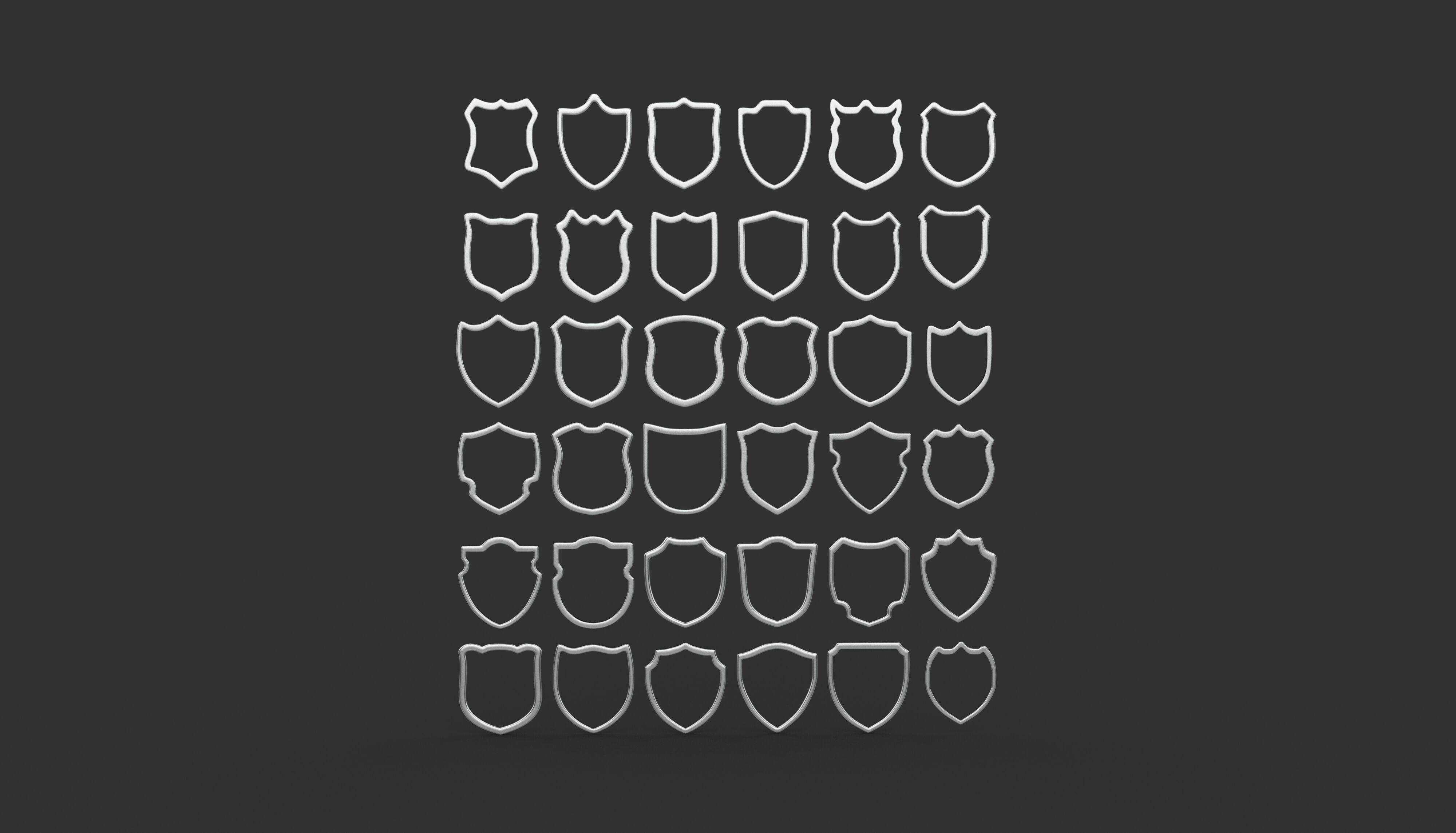 Badge Patches 3D model_8