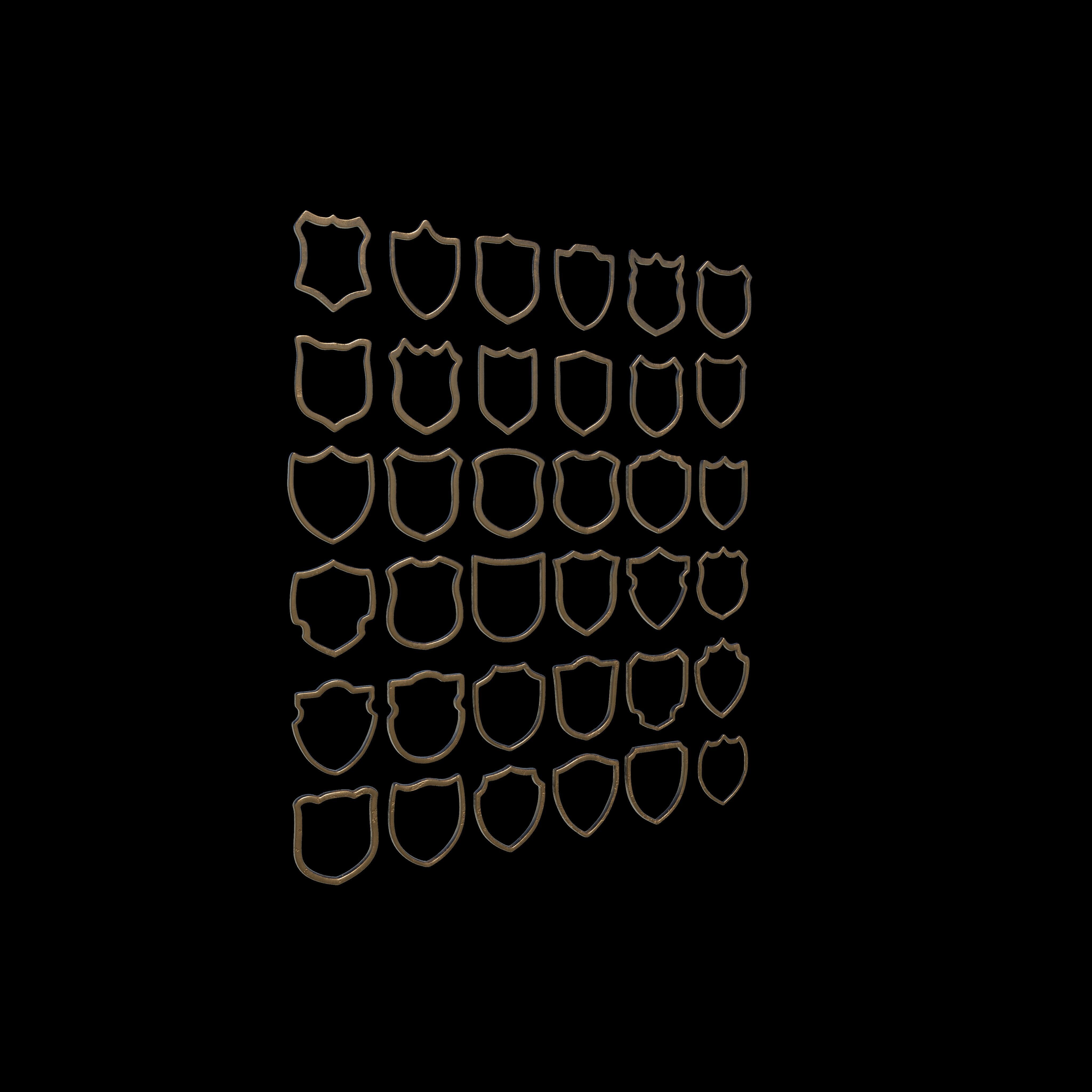 Badge Patches 3D model_9