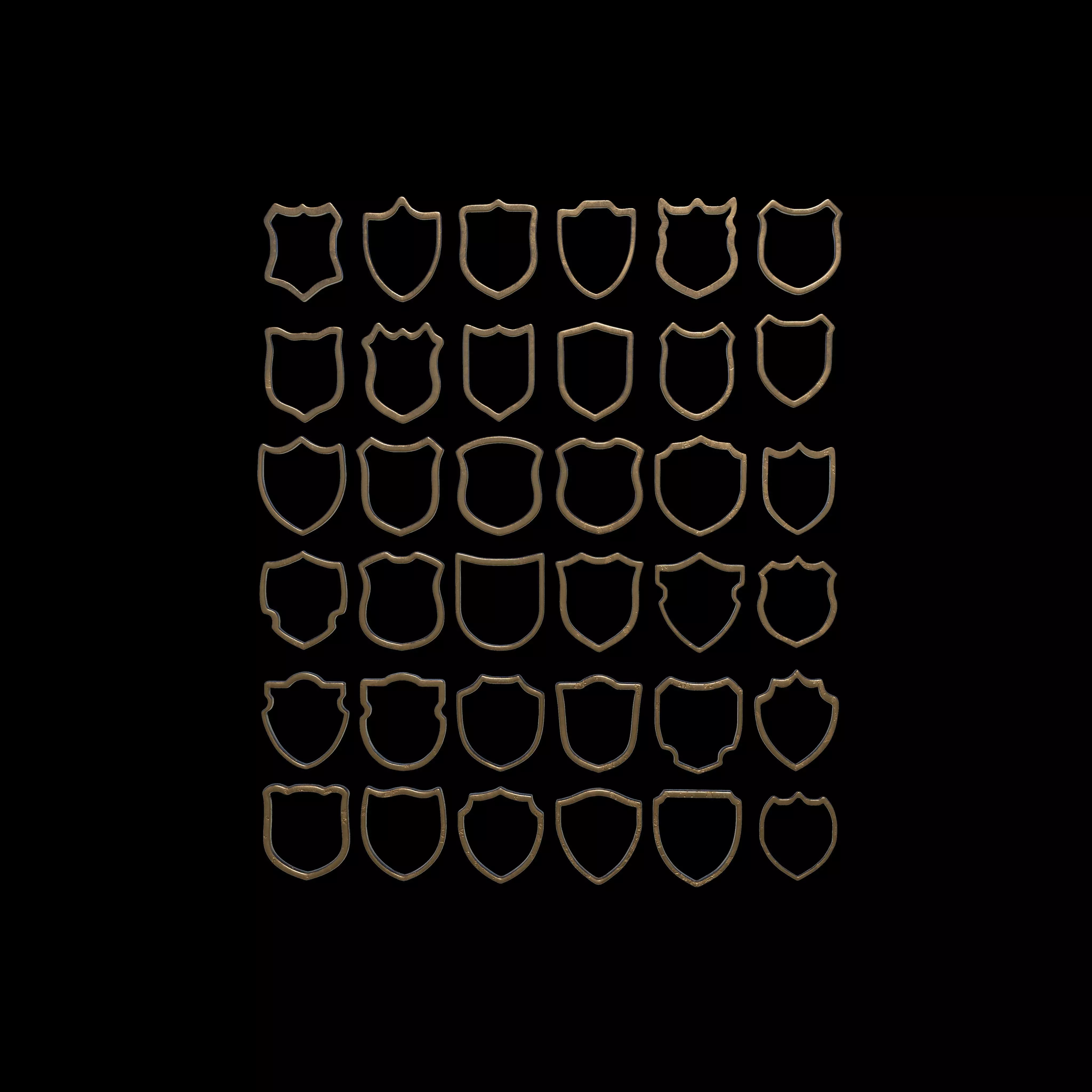 Badge Patches 3D model_0