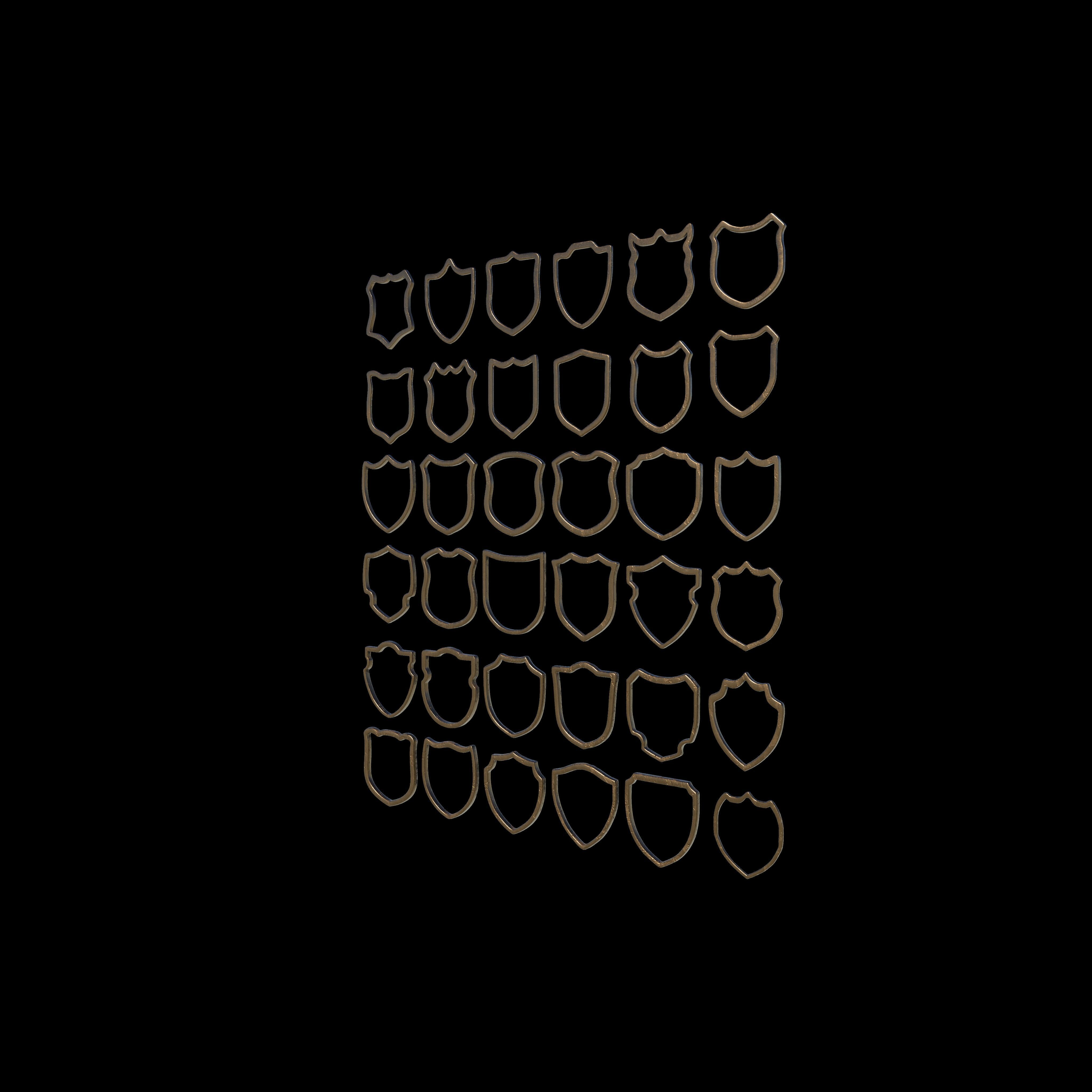 Badge Patches 3D model_10