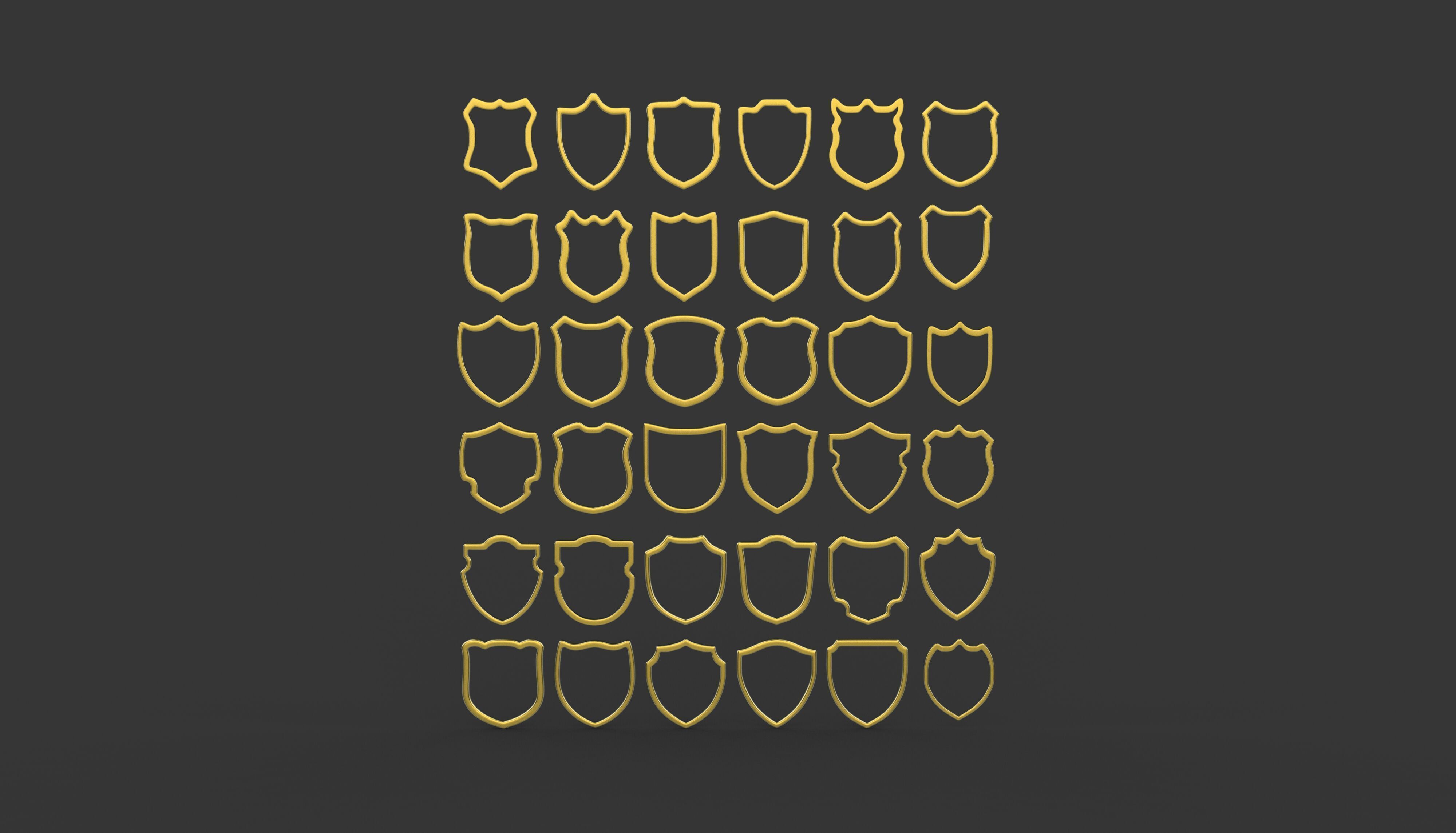 Badge Patches 3D model_3