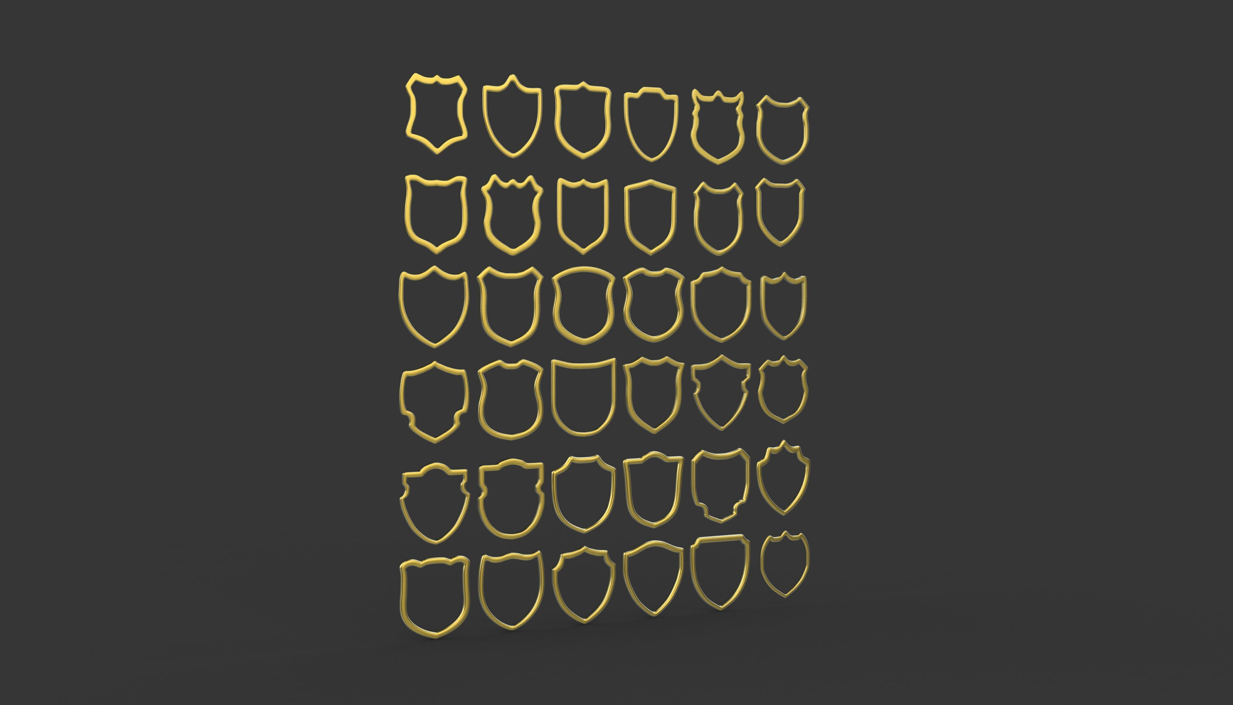 Badge Patches 3D model_5