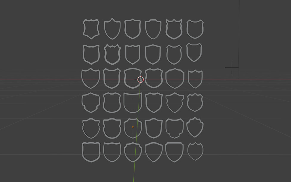 Badge Patches 3D model_11